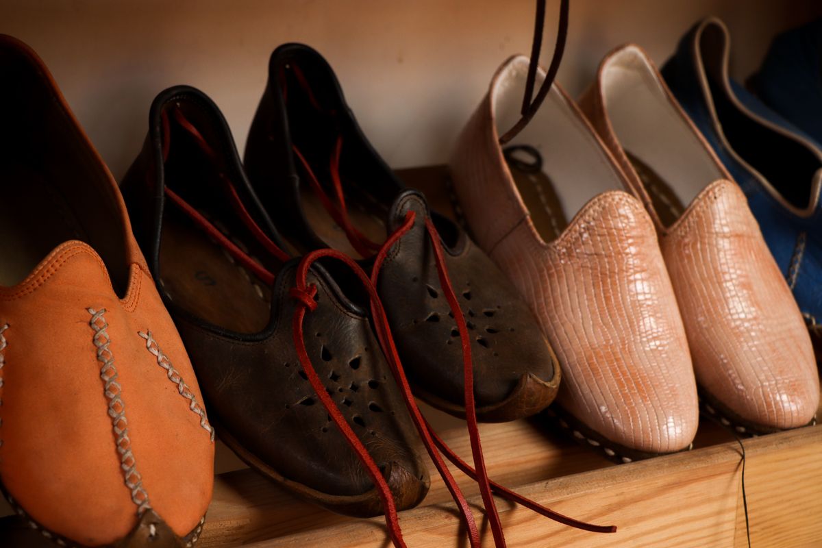 Handmade leather shoes reflecting Northamptonshire shoemaking heritage